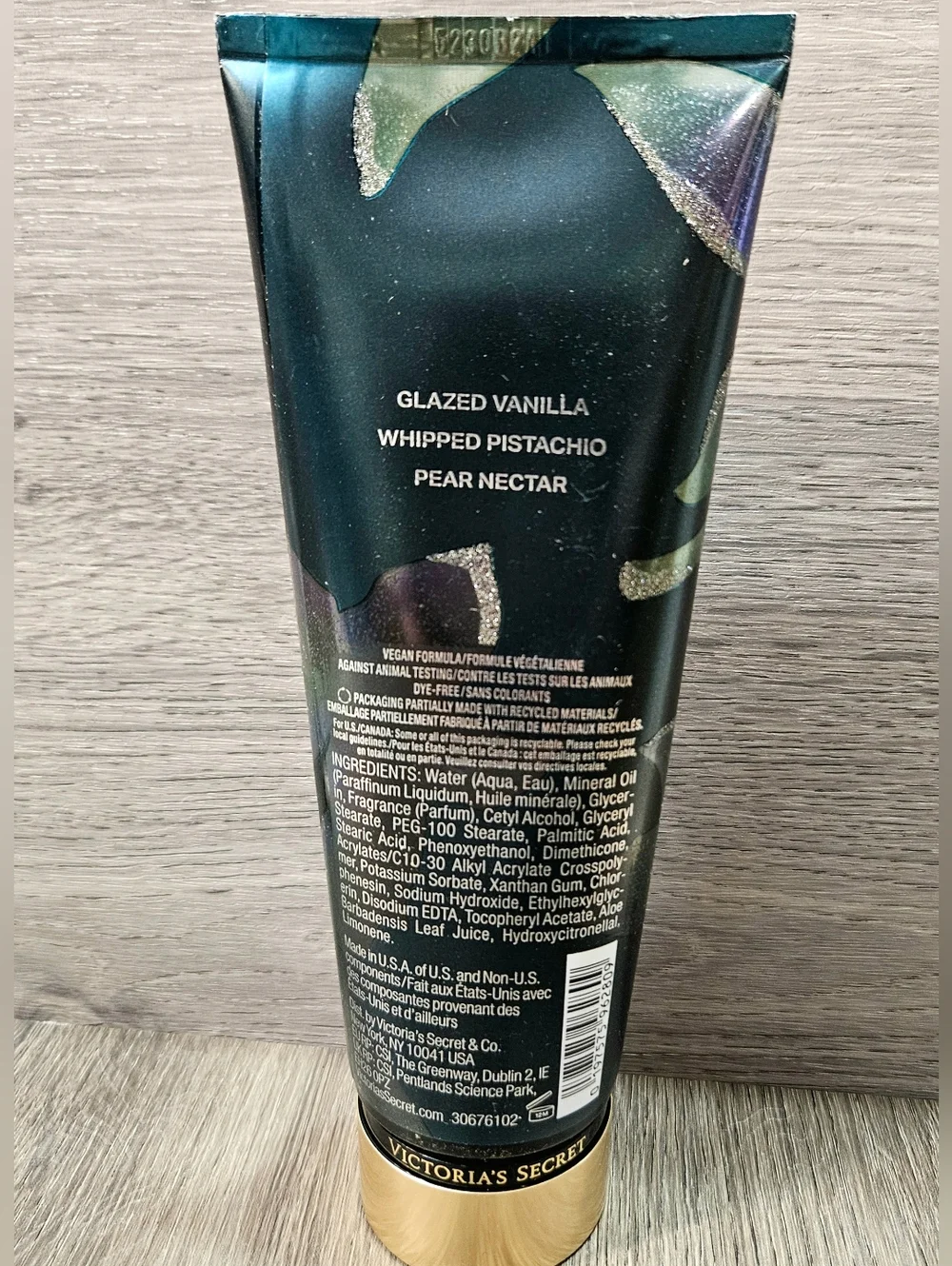 Victoria's Secret WARM VANILLA WOODS Body Lotion 8oz NEW Sparkle Bottle Ramadan